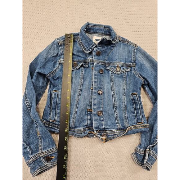 Old Navy Jean Jacket Girls Size Medium 8 Blue Jean - Picture 2 of 7